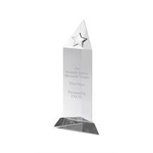 AC120A Engraved Optical Crystal Star Award